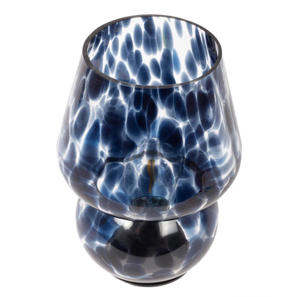 Bubble Blue Glass Lamp