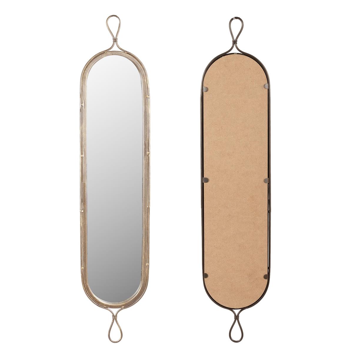 Oblong Metal Frame Mirror