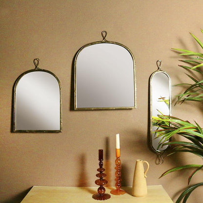 Oblong Metal Frame Mirror