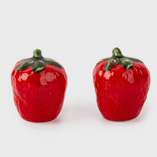 Strawberry Salt + Pepper Shakers