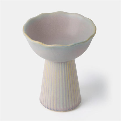 Ceramic Bowl On Pedestal Base