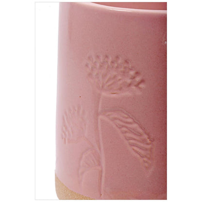 Embossed Botanical Mug Pink