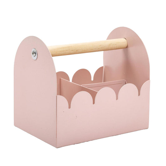 Metal Pink Wiggle Edge Caddy