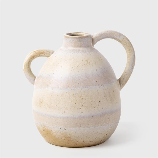 Reactive Glaze Handled Vase