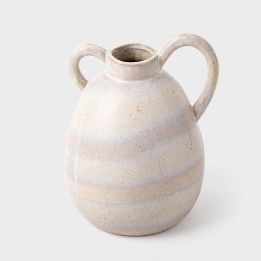 Reactive Glaze Handled Vase