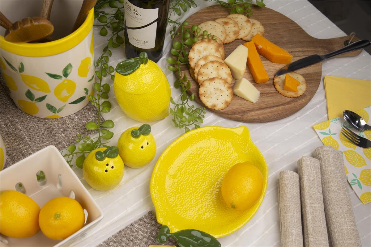 Lemons Salt + Pepper on Tray