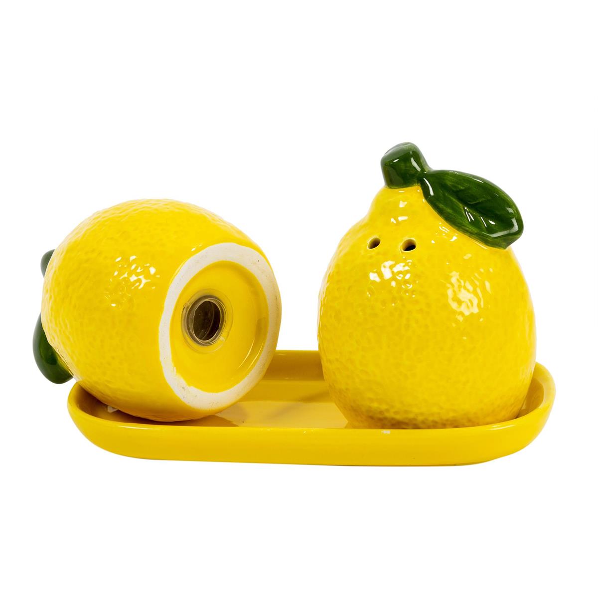 Lemons Salt + Pepper on Tray