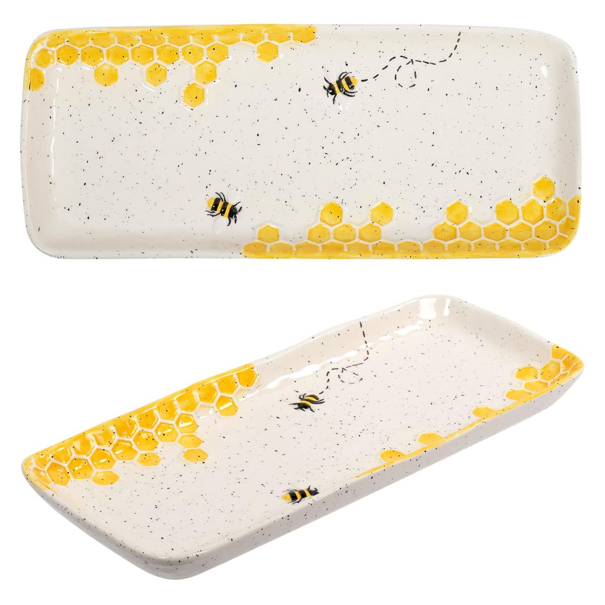 Floral Bee Platter