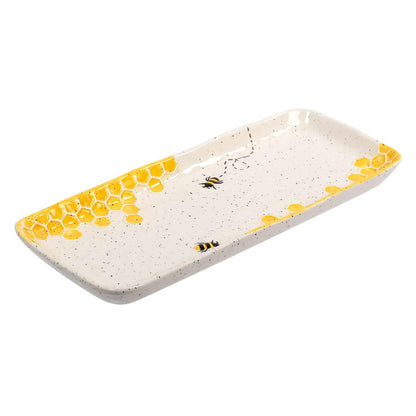 Floral Bee Platter