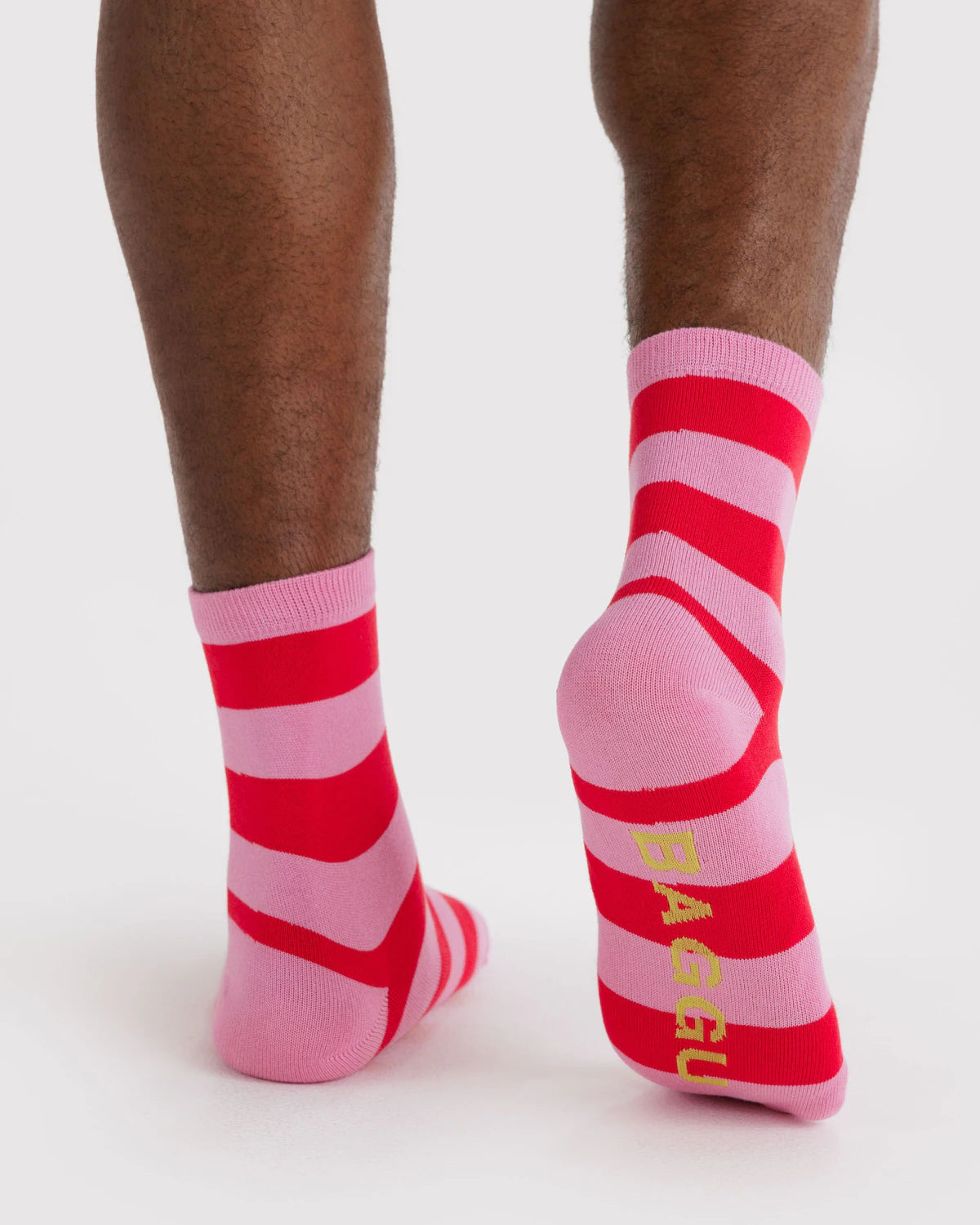 BAGGU Crew Sock - Pink Stripe