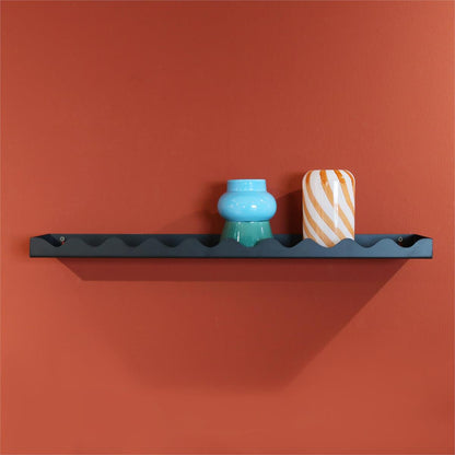 Wiggle Black Edge Wall Shelf Large