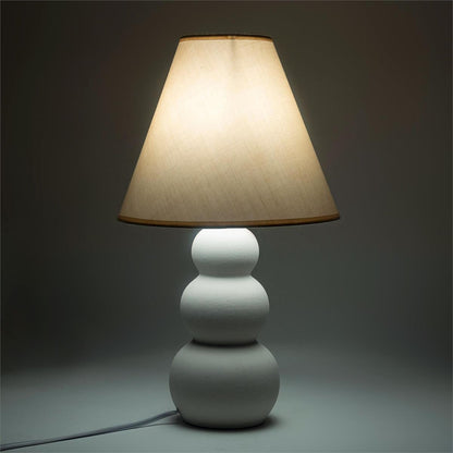 Ceramic Lamp With White Shade