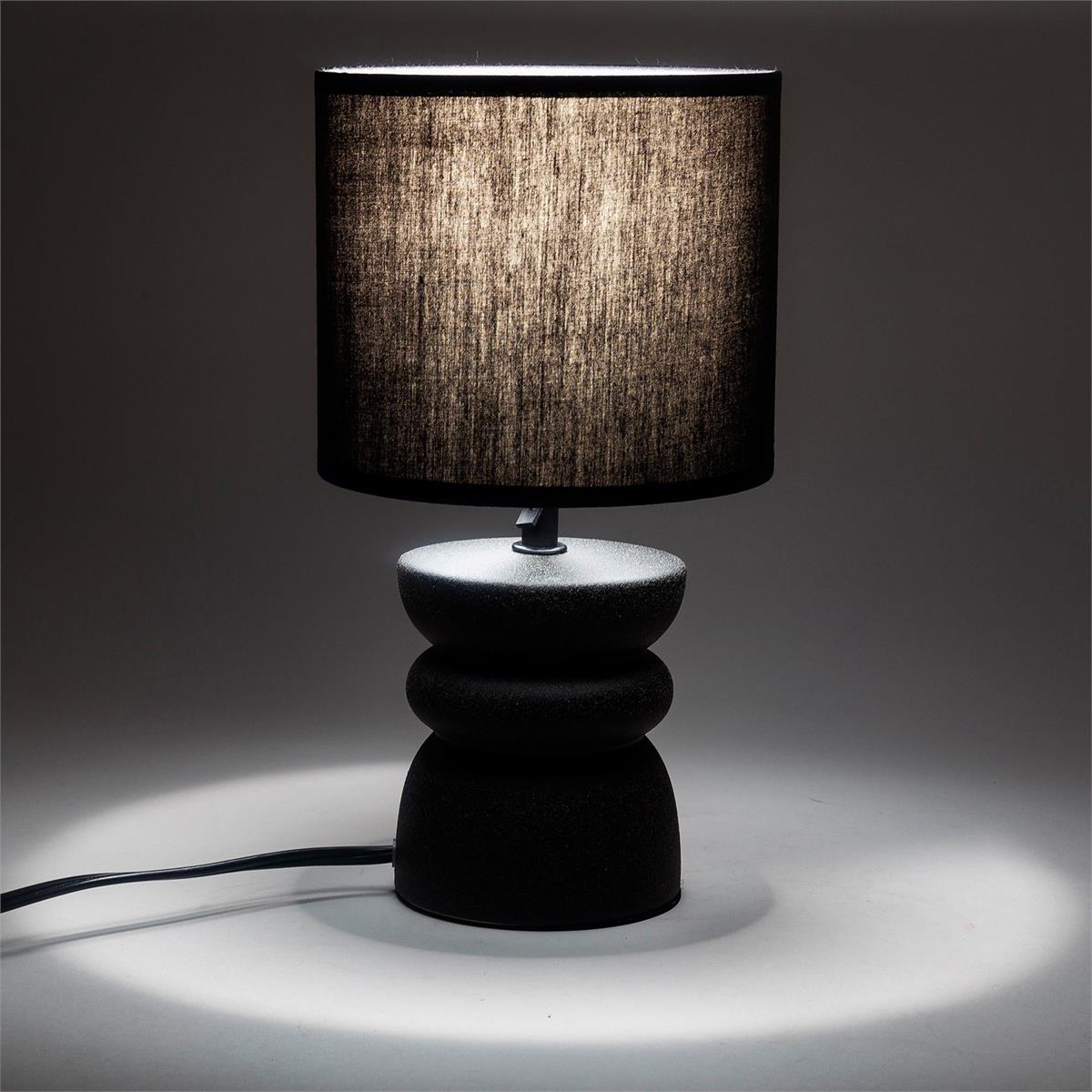 Ceramic Lamp With Black Shade