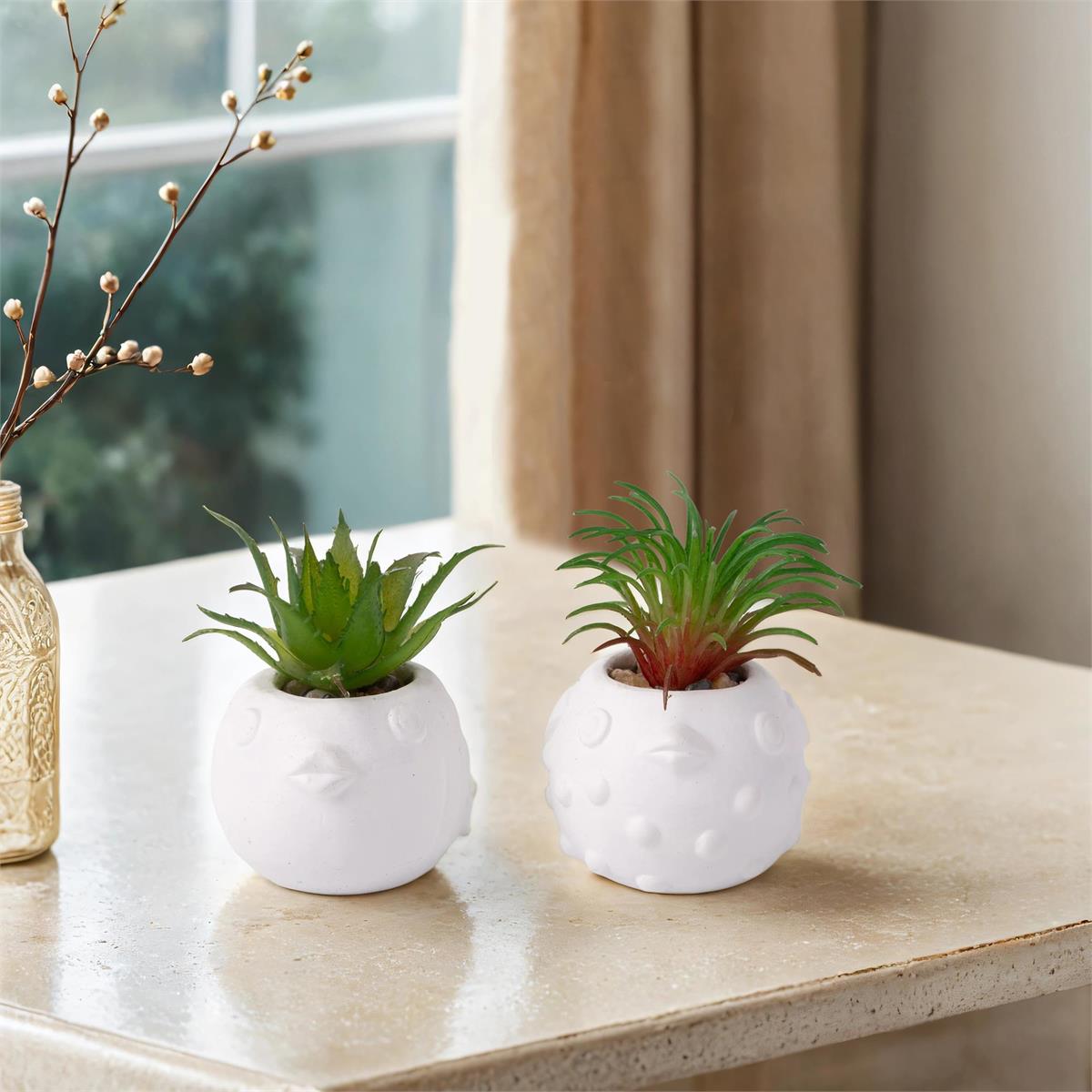 Faux Plant Fish Pot