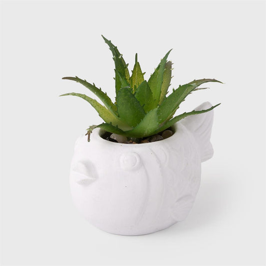 Faux Plant Fish Pot