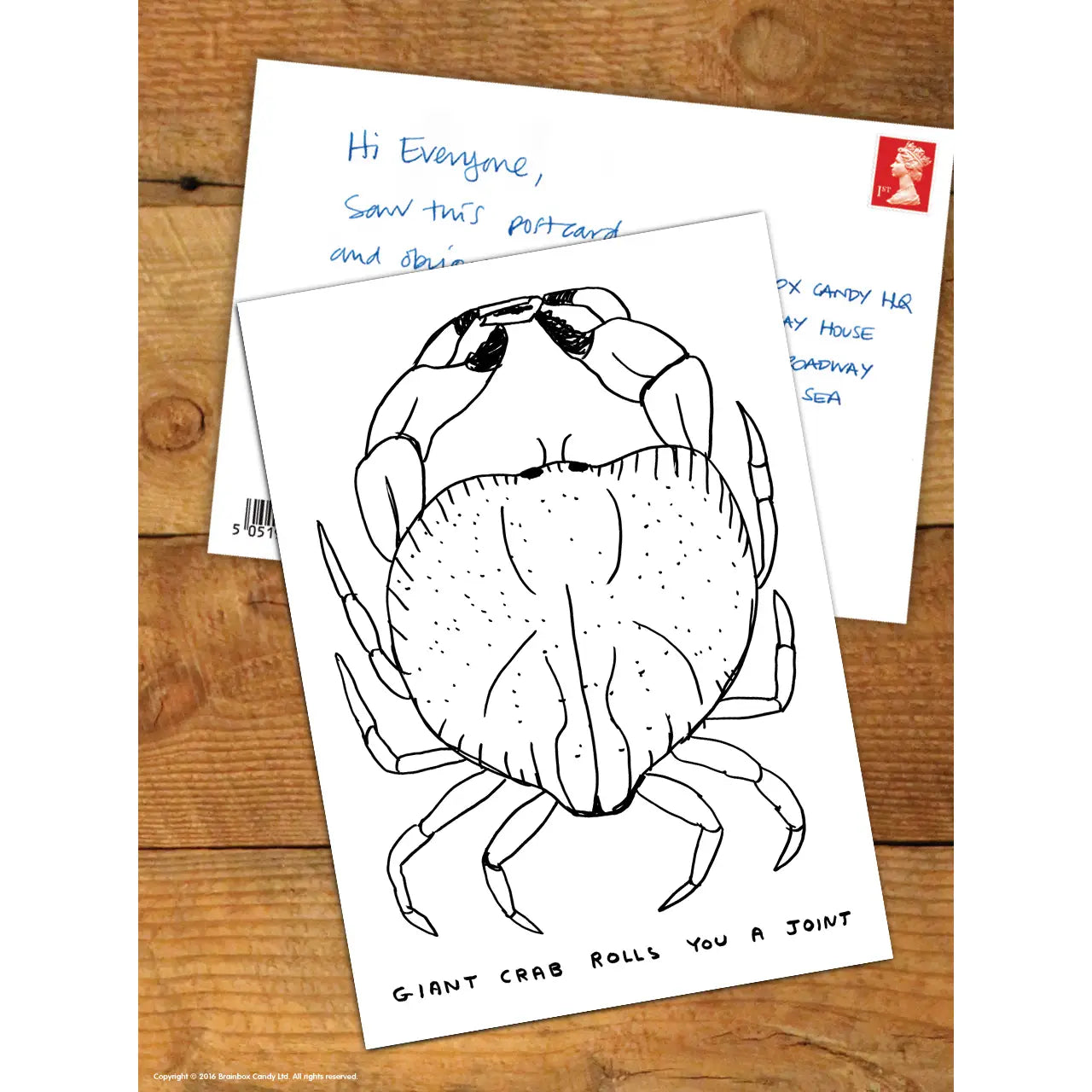 Giant Crab Postcard