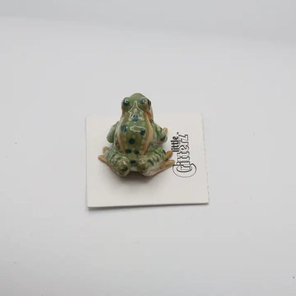 Rana Leopard Frog Porcelain Miniature