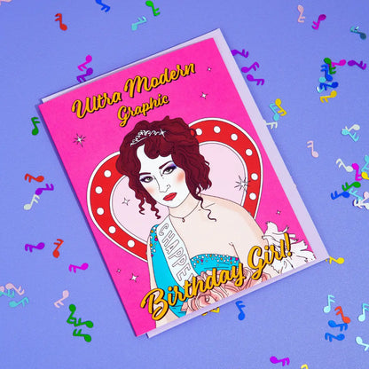 Ultra Modern Birthday Girl Card