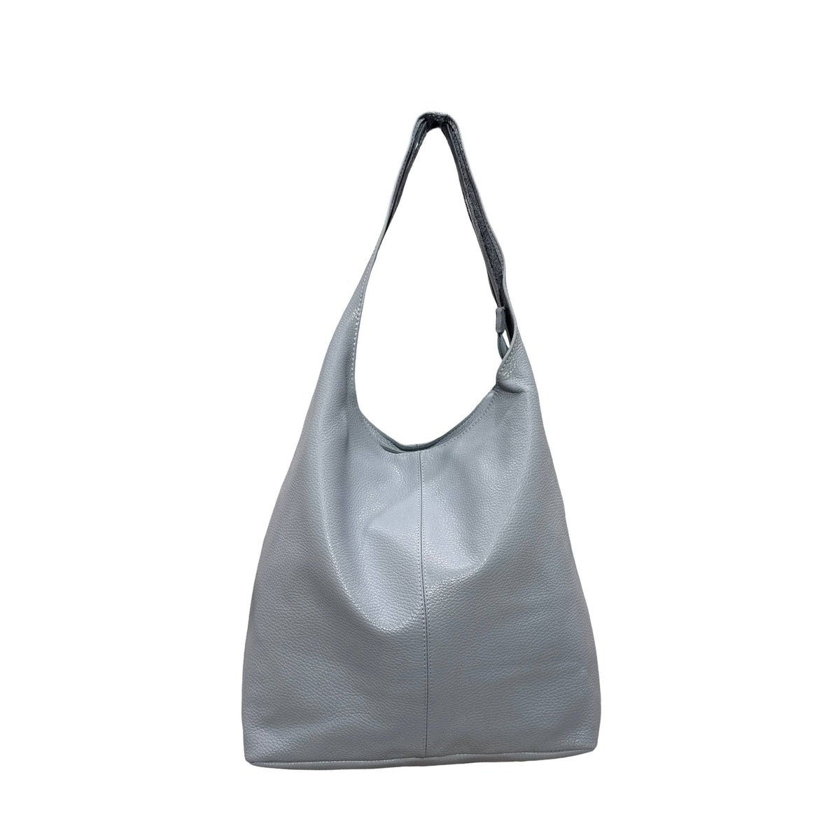 Grained Leather Escape Hobo Bag - Mole