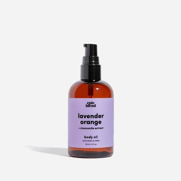 Lavender Orange Body Oil Vegan: 2oz