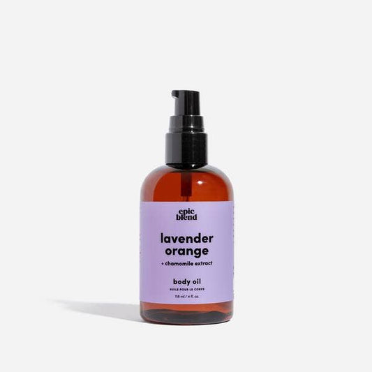 Lavender Orange Body Oil Vegan: 2oz