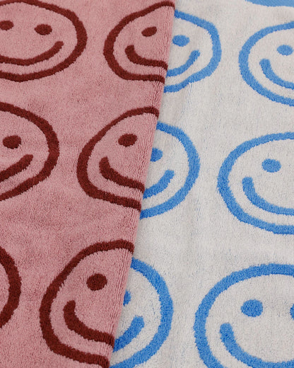 BAGGU Hand Towel Set - Sky Blue and Blush Happy