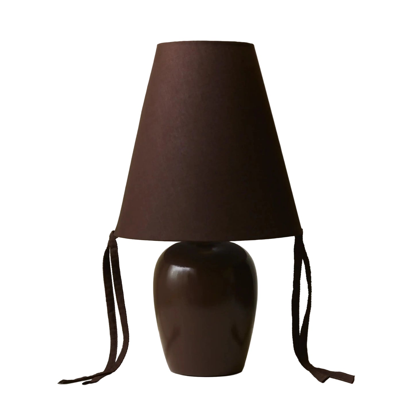 Appenzell Grande Brown Burgundy Bows Table Lamp