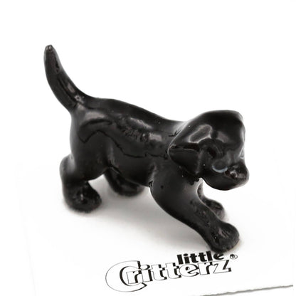 Shadow Black Lab Puppy Porcelain Miniature