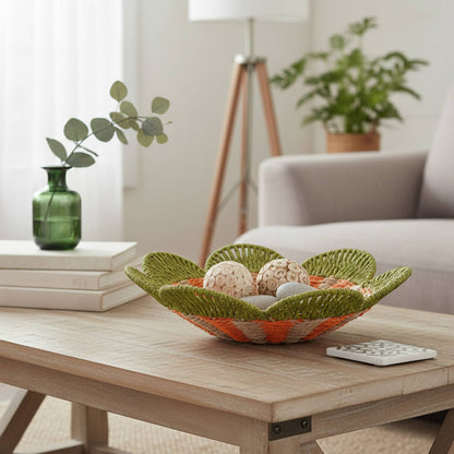 Paper Rope Scallop Edge Bowl