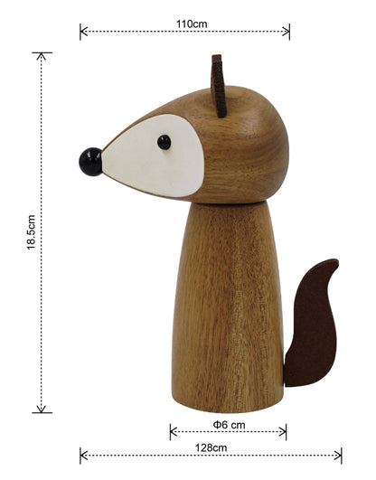 Wooden Fox Salt/Pepper Mill