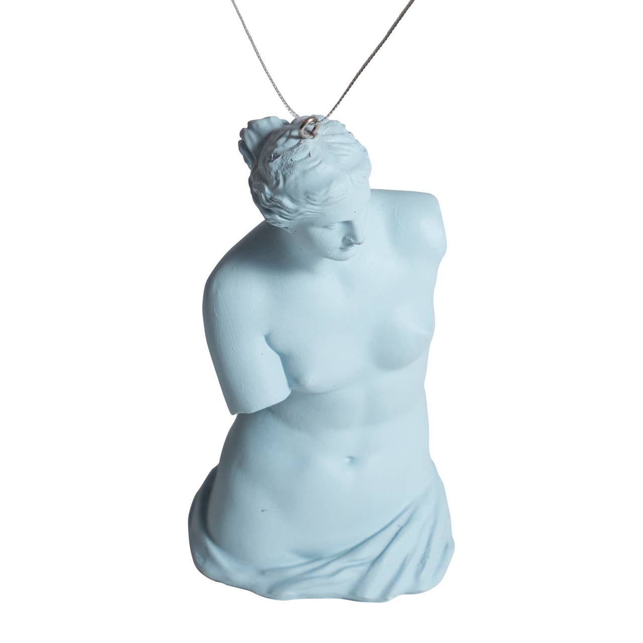 Blue Venus De Milo Ornament 5”H