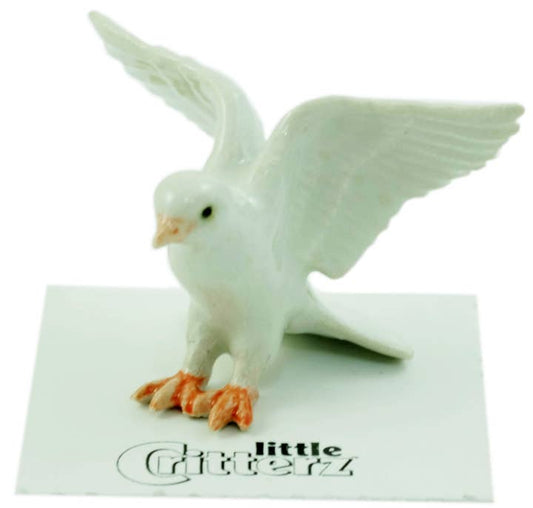 Messenger White Dove Porcelain Miniature