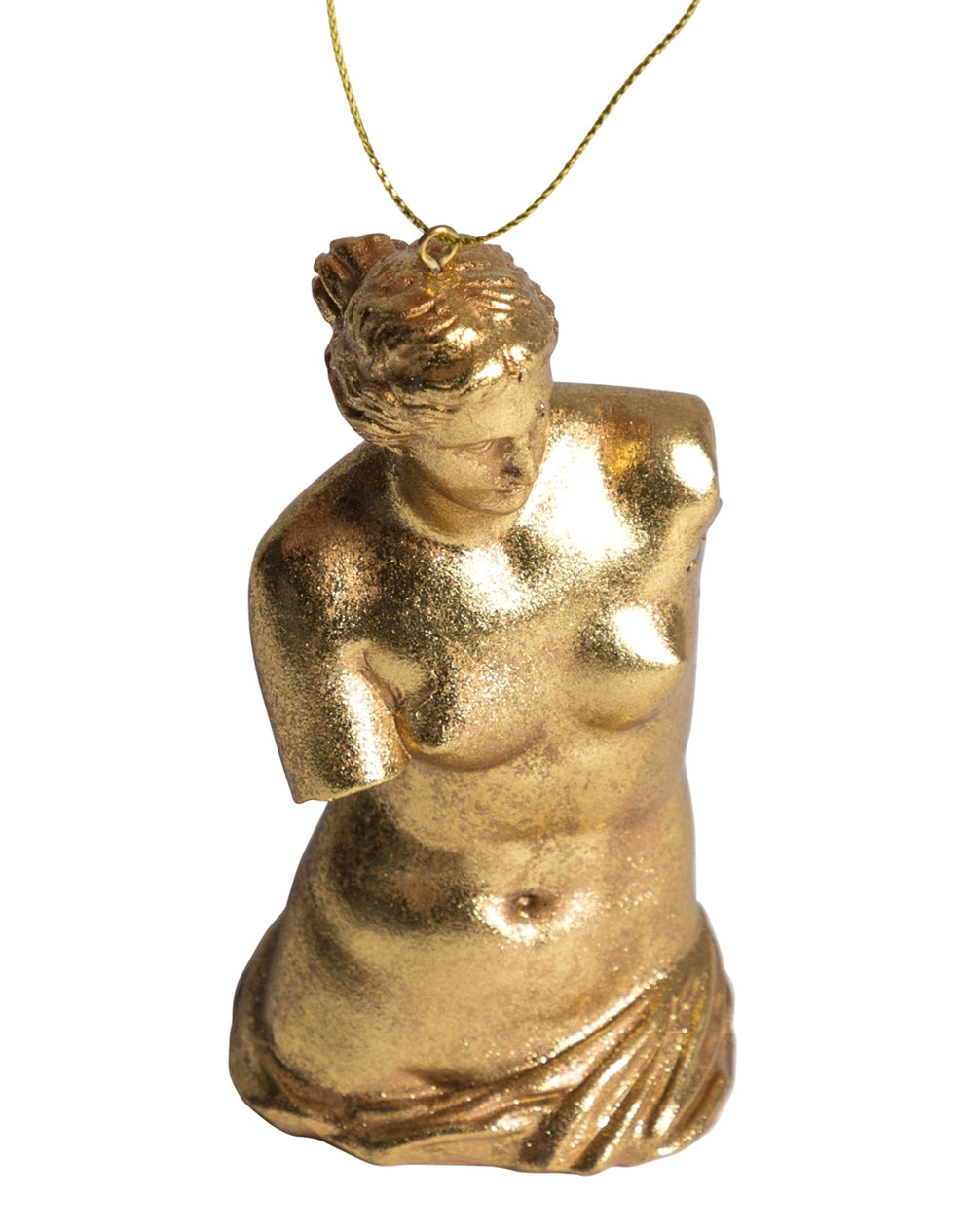 Gold Leaf Venus De Milo Ornament 5”H