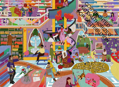 The World of Queer Stories puzzle fold-out poster guide - PABOOM