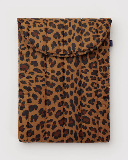 BAGGU Puffy Laptop Sleeve 16" - Leopard