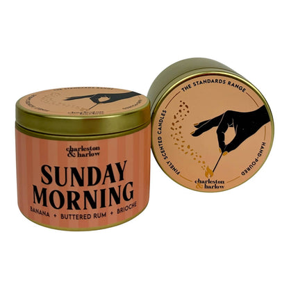 Gold Travel Tin Soy Wax Candle 4oz - Room For Two