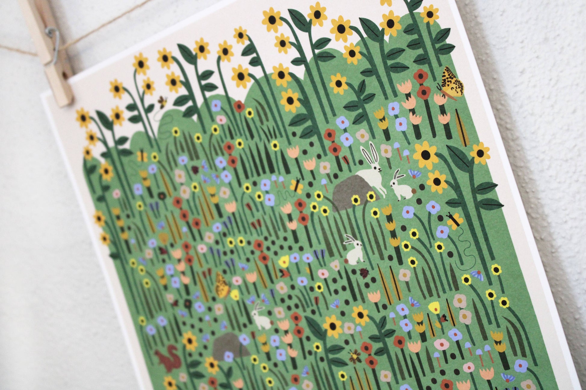 Hide and Seek archival print by Leah Duncan, detail view 2 — PABOOM