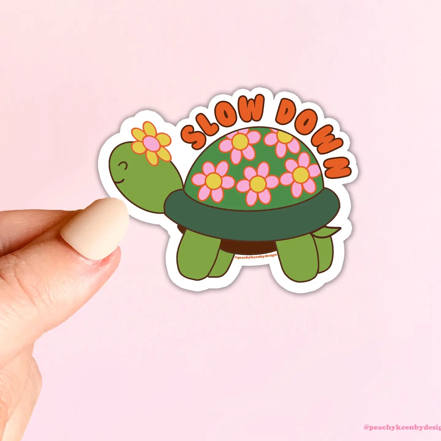 Slow Down Turtle Sticker