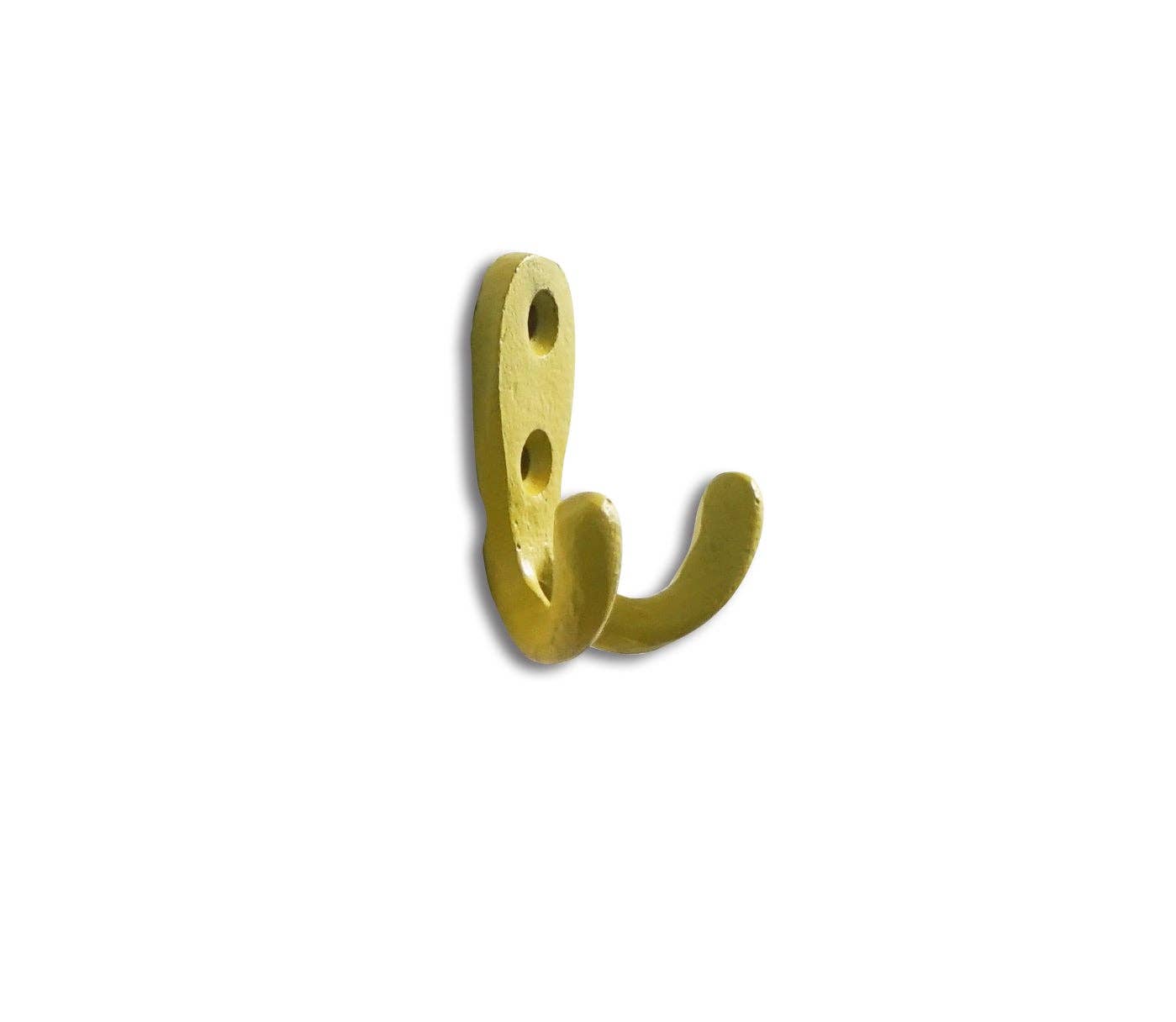 Arich yellow double hook mounted on wall - PABOOM