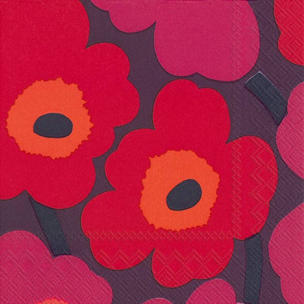 Marimekko Lunch UNIKKO Paper Napkins - Mauve