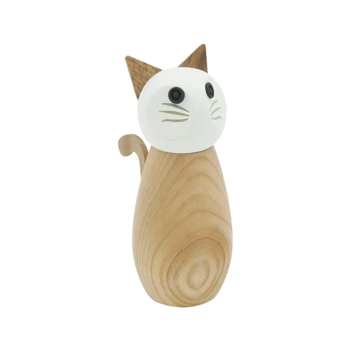 Cat Wooden Pepper + Salt Mill