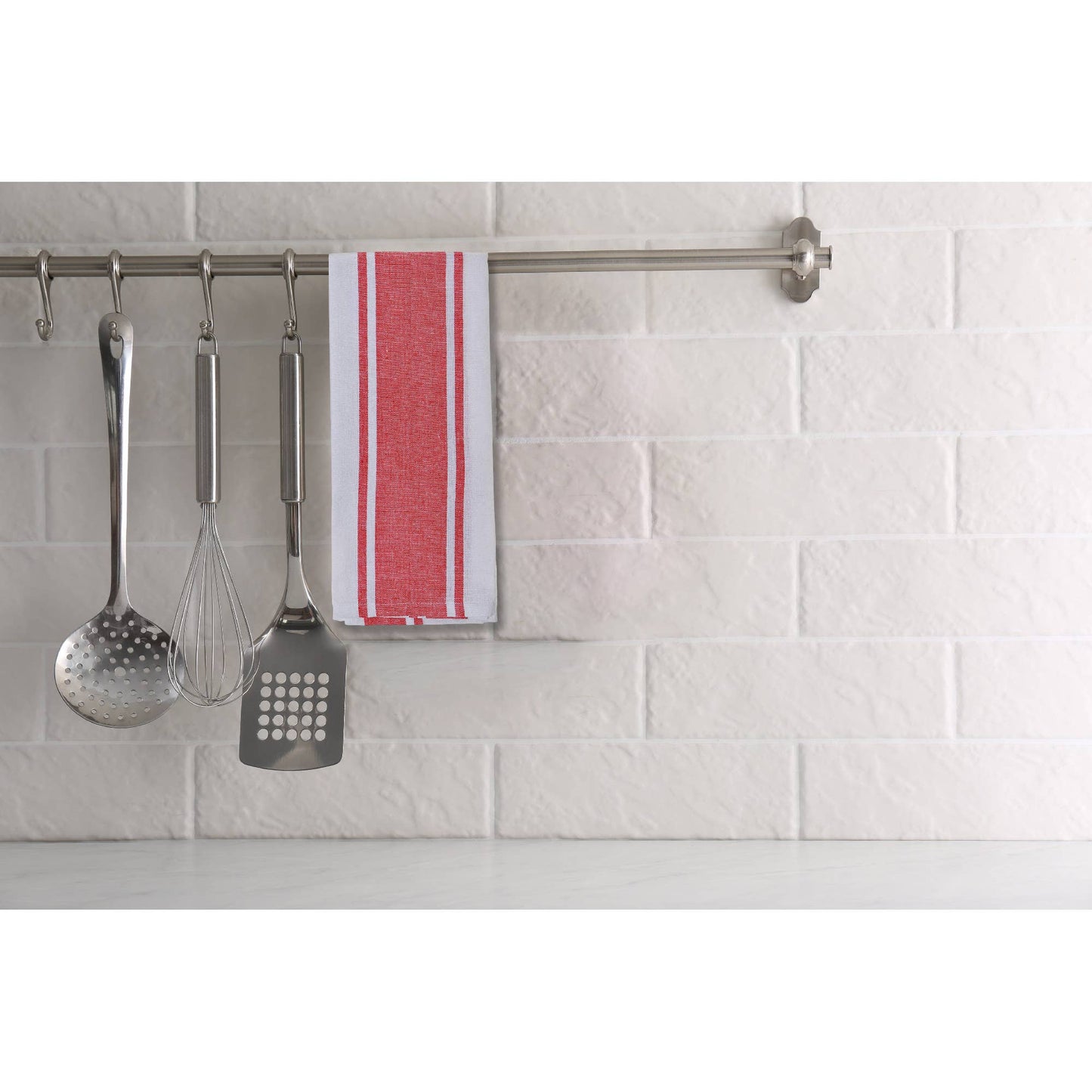 Plaid Kitchen Towel Set - Red