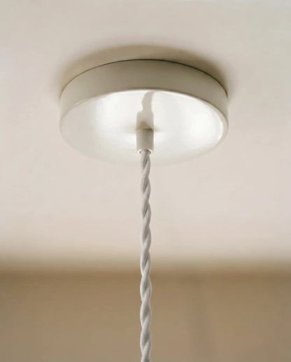 Close-up of gathered pleated fabric on the Plissé pendant light shade - PABOOM