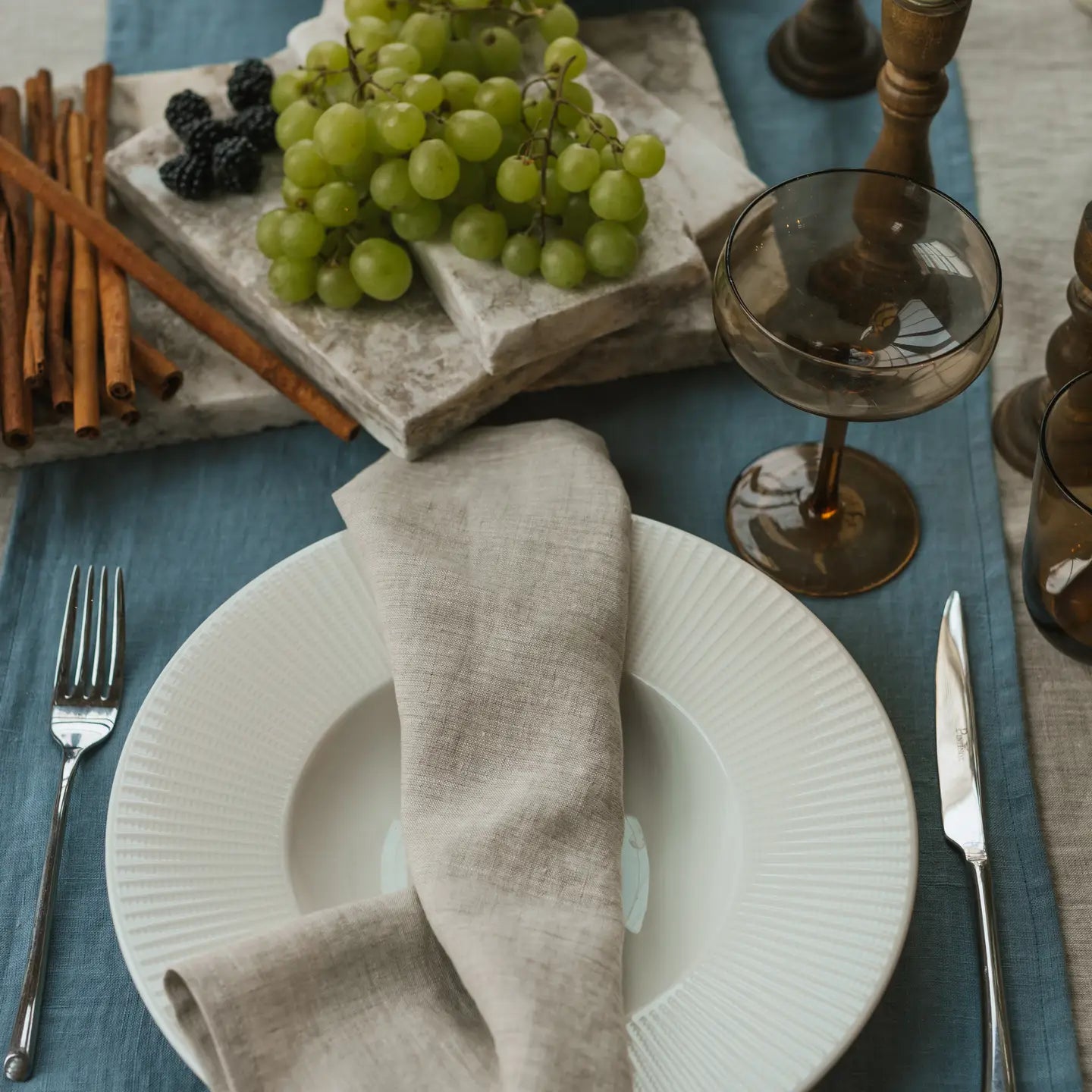 Natural Melange Linen Napkins