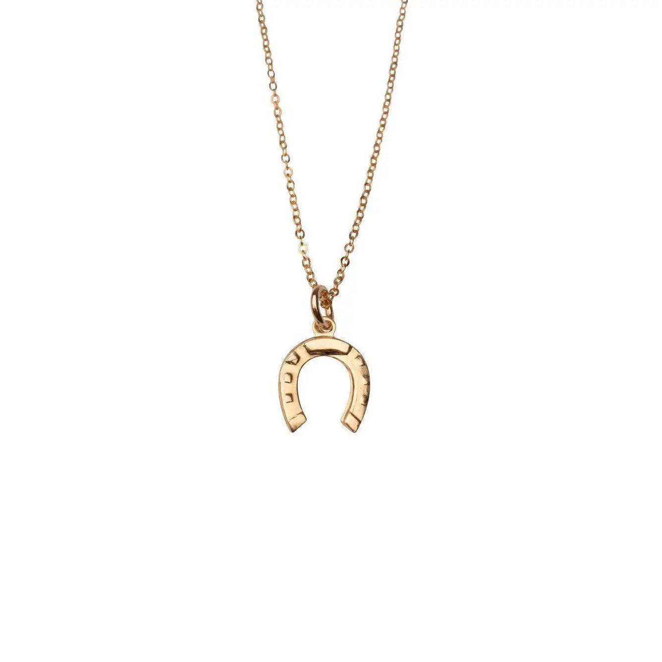 Gold Filled Horse Shoe Charm Necklace