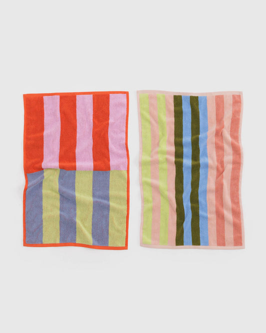 BAGGU Hand Towel Set - Pool Stripe Mix