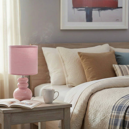 Ceramic Table Lamp with Shade Bubbly - Purple