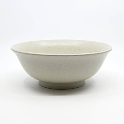Speckled white ramen bowl glaze detail - PABOOM