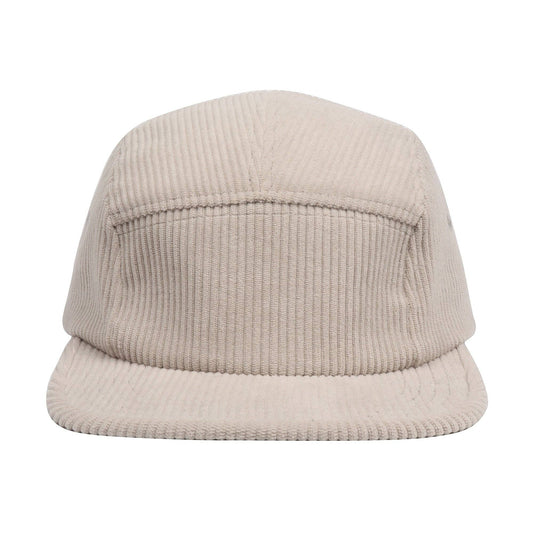 Corduroy Solid & Tie Dye 5 Panel Hat Camp Cap - Beige