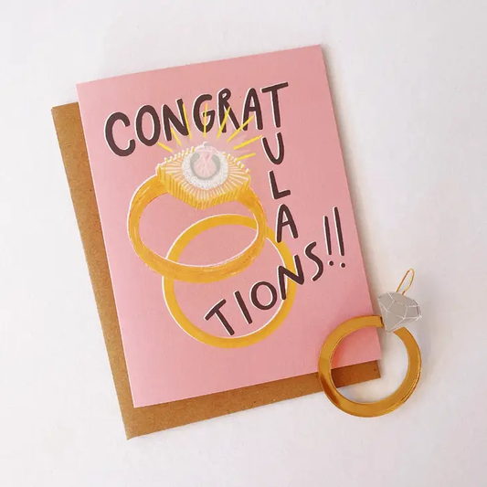 Rings Congratulations Card